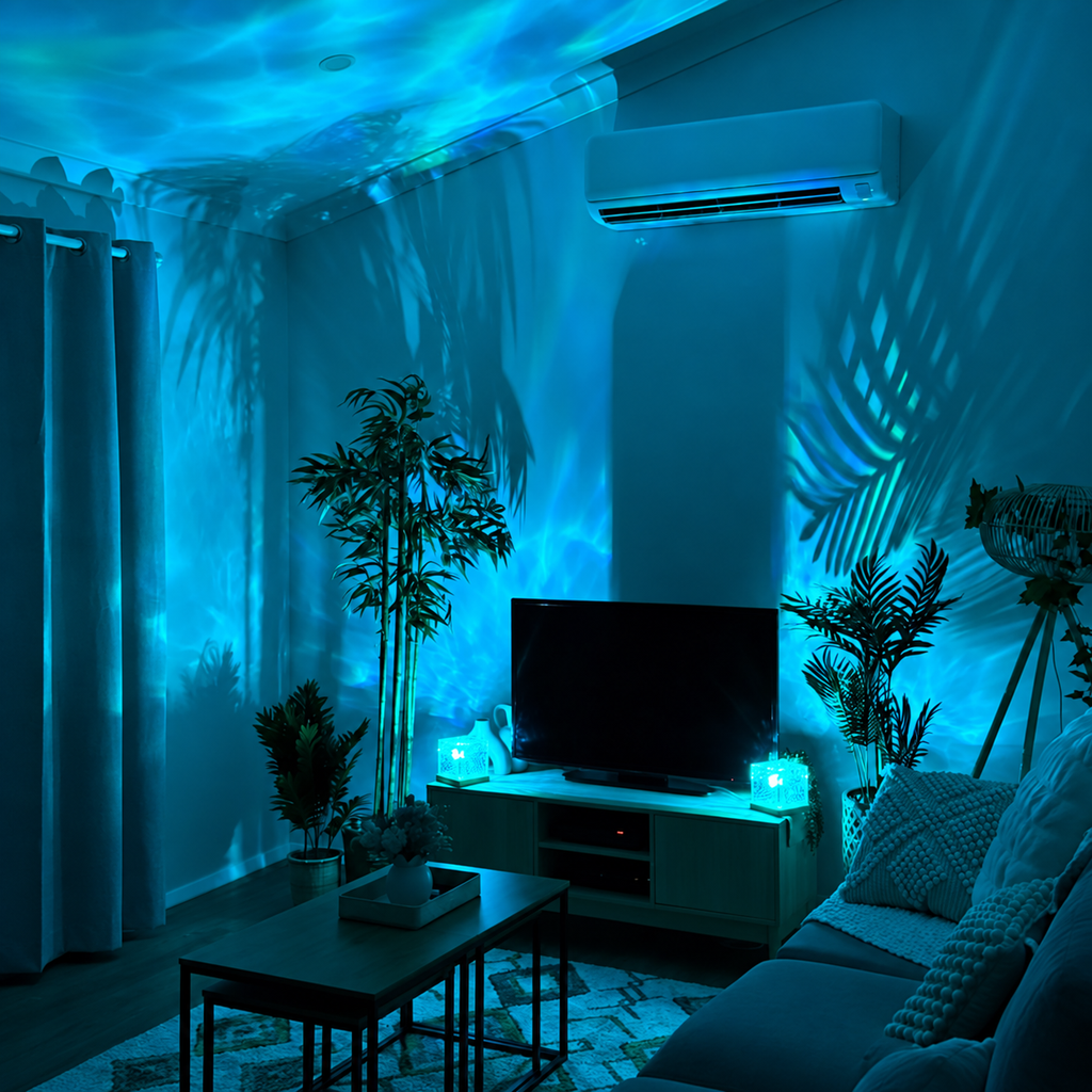 Dream Wave Projector Lamp – 16 Color Modes (With Remote)