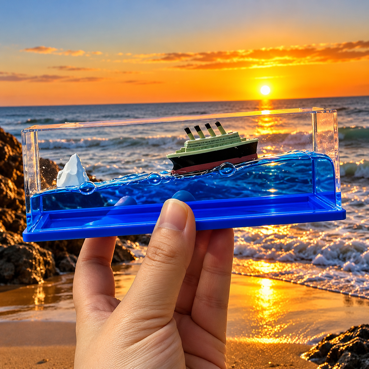 Ocean Wave Cruise Ship Box – Floating Ship Display